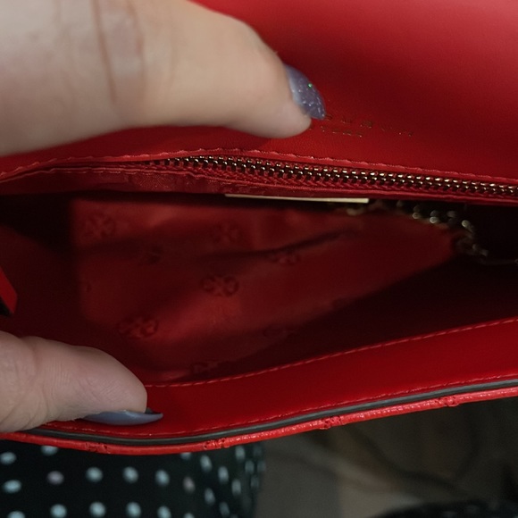 Tory Burch Red Quilted Shoulder Bag